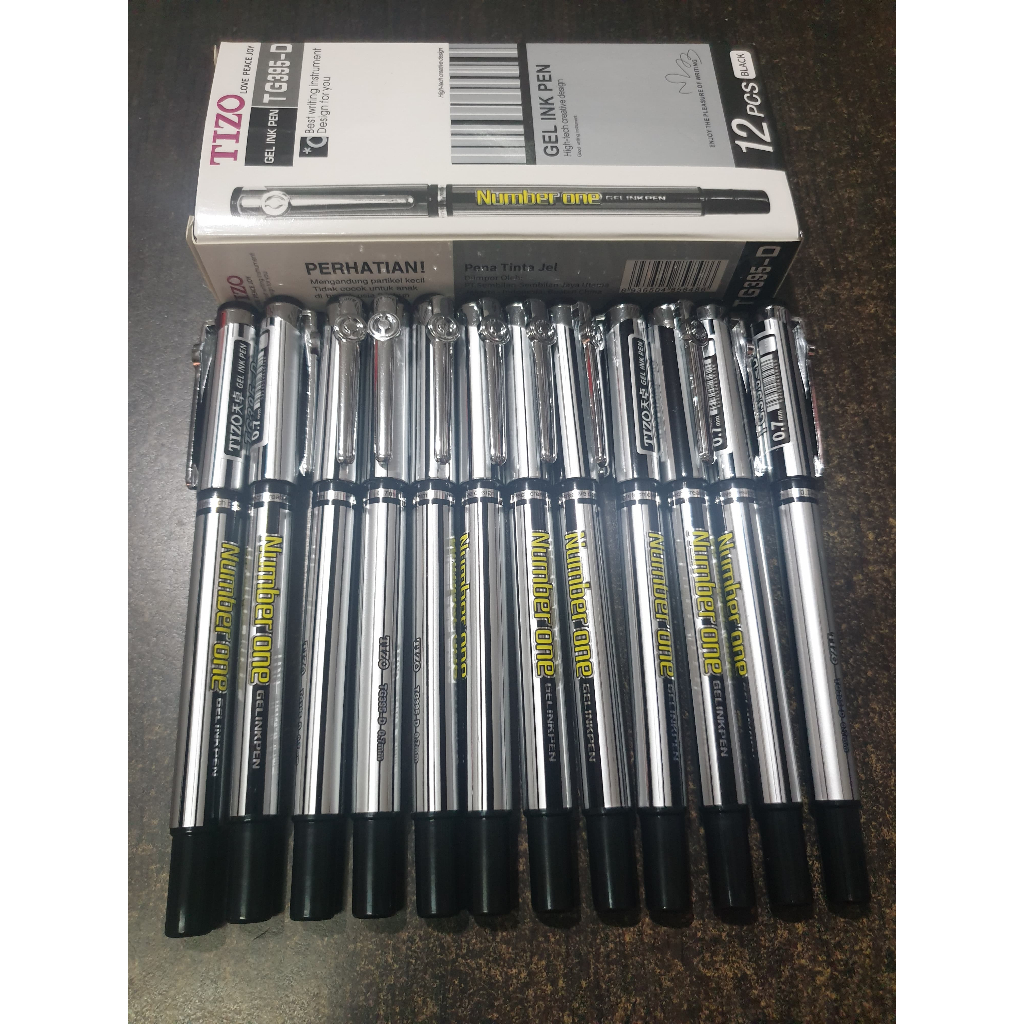 

Ballpoint Gel Ink, Bolpen Gel Stainless Tizo TG-395-D, Pulpen Gel 0.7mm