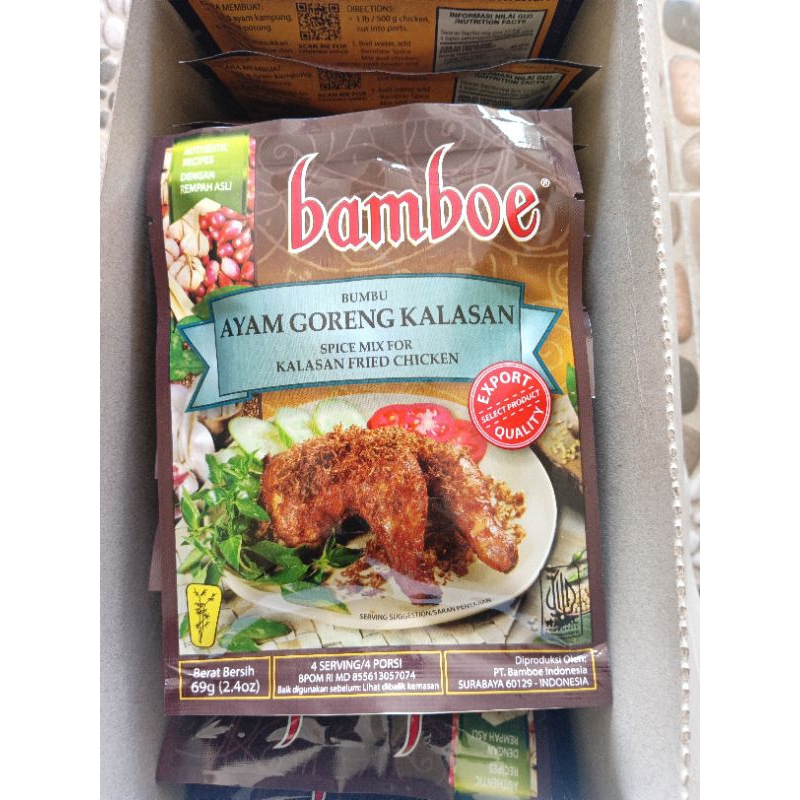 

Bamboe Bumbu Instant AYAM GORENG KALASAN 69G Export Quality