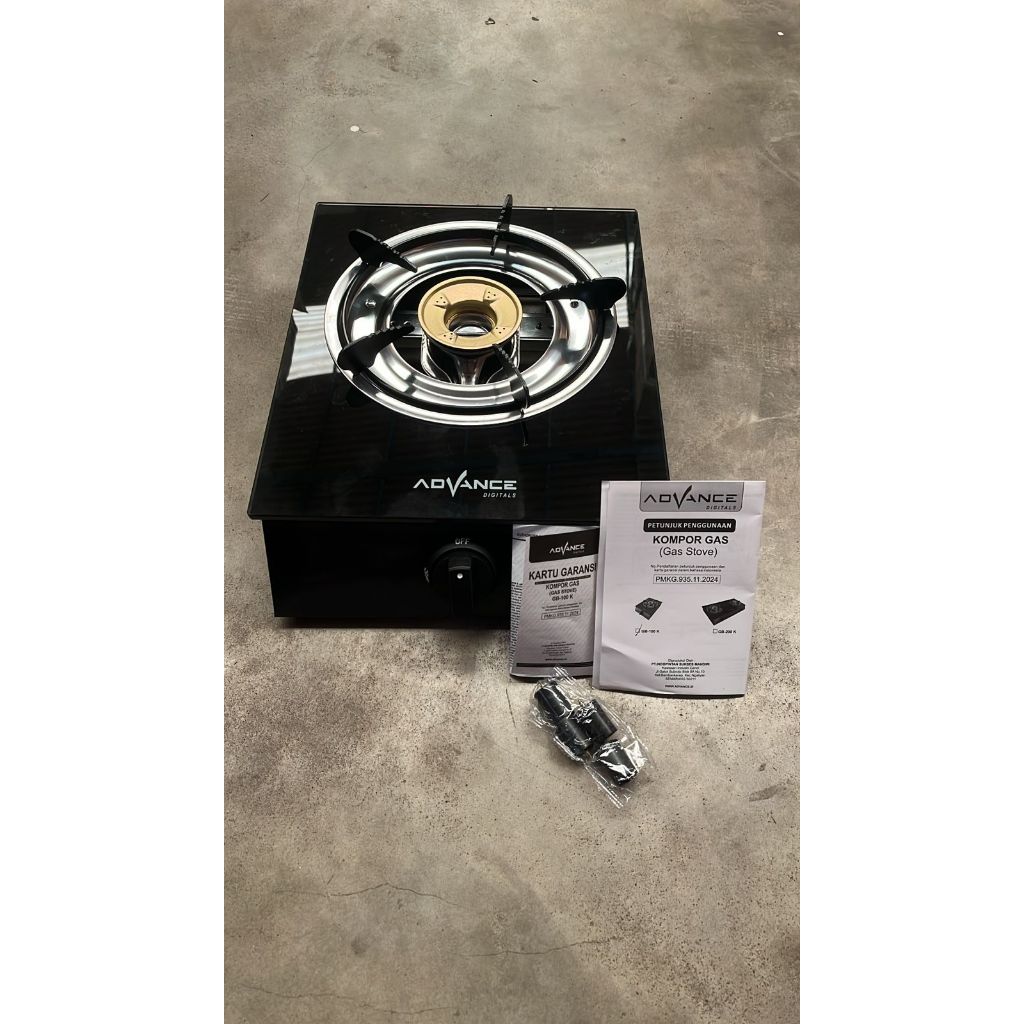 ID READY  KOMPOR GAS KACA 1 TUNGKU GB100K / ADVANCE GB101K / KOMPOR GAS KACA 1 TUNGKU / KOMPOR