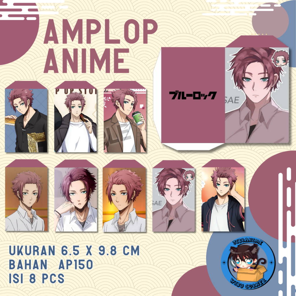 

AMPLOP LEBARAN ANIME SAE ITOSHI BLUE LOCK