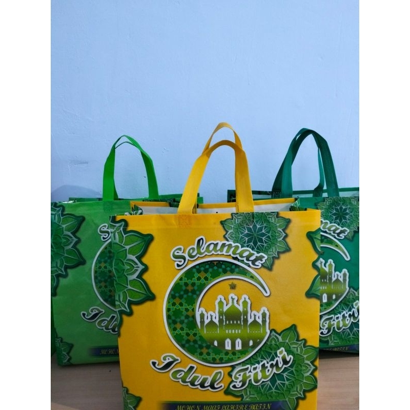 

Size Besar - Tas Idul Fitri spunbond laminasi 1 lusin (12pcs)