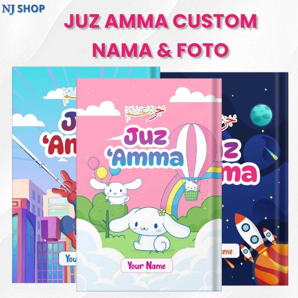 [Buku JUZ'AMMA]-Juz Amma Anak Custom Nama Dan Foto Juz Amma For Kids Soft Cover Hadia Anak