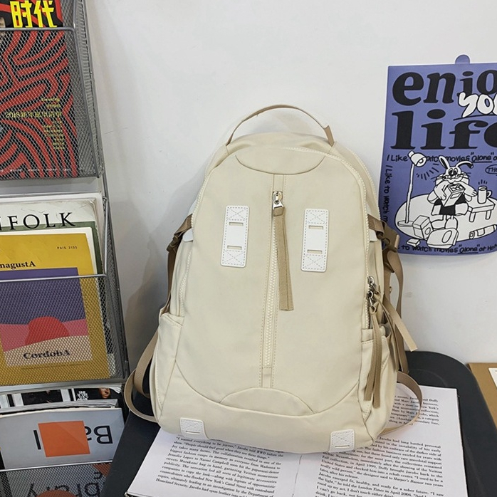 Ransel Sekolah Zipper Minimalis Muat Laptop Elegan – RD305