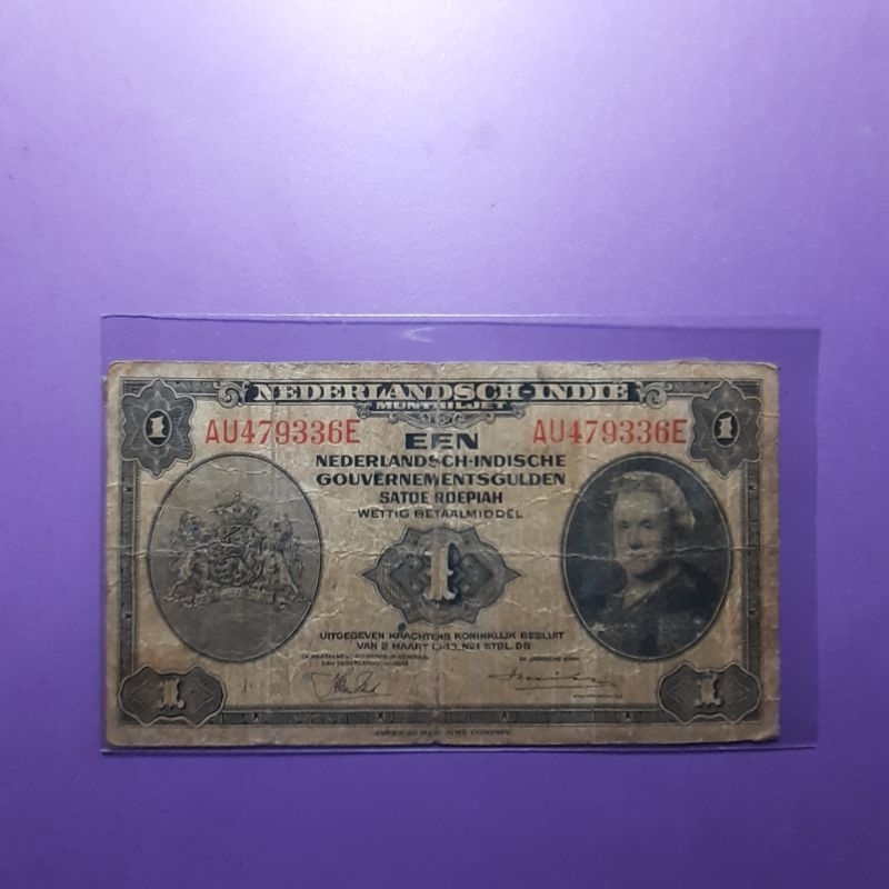 Uang kuno 1 gulden seri nica tahun 1943