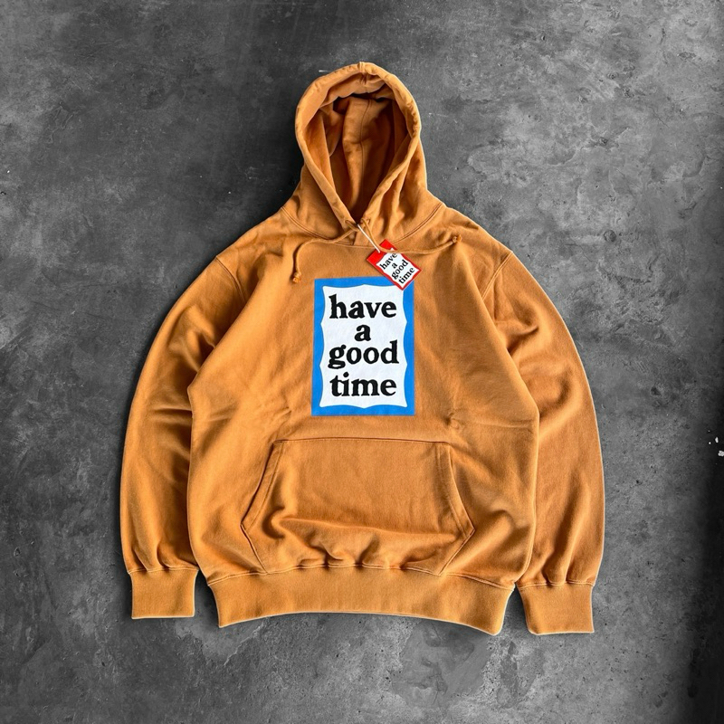 HAVE A GOOD TIME BLUE FRAME PULLOVER HOODIE WOOD