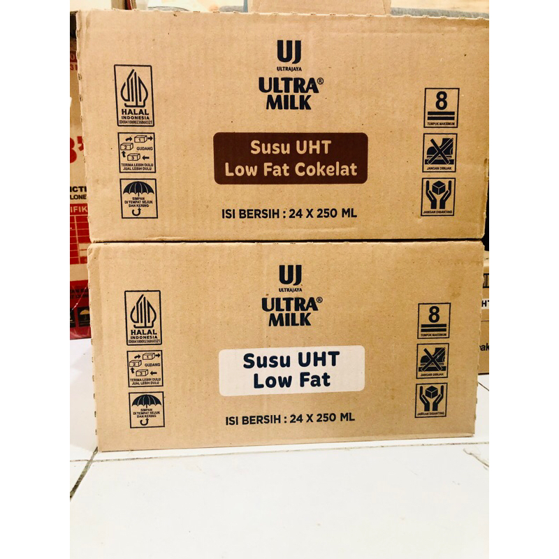 

Susu UHT Ultra Low Fat 250 ml 1 karton isi 24 pcs (1 dus)