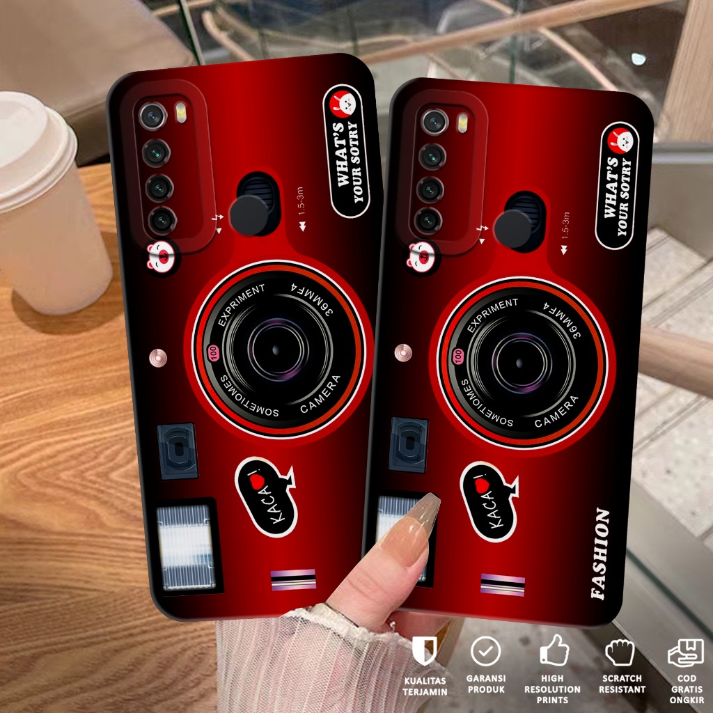 Case Xiaomi Redmi Note 8 - Softcase Xiaomi Redmi Note 8 Motif Camera - Casing Hp Xiaomi Redmi Note 8