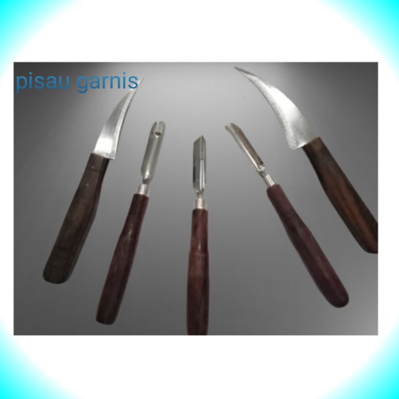

pisau garnis/pisau ukir buah 1set 5pcs
