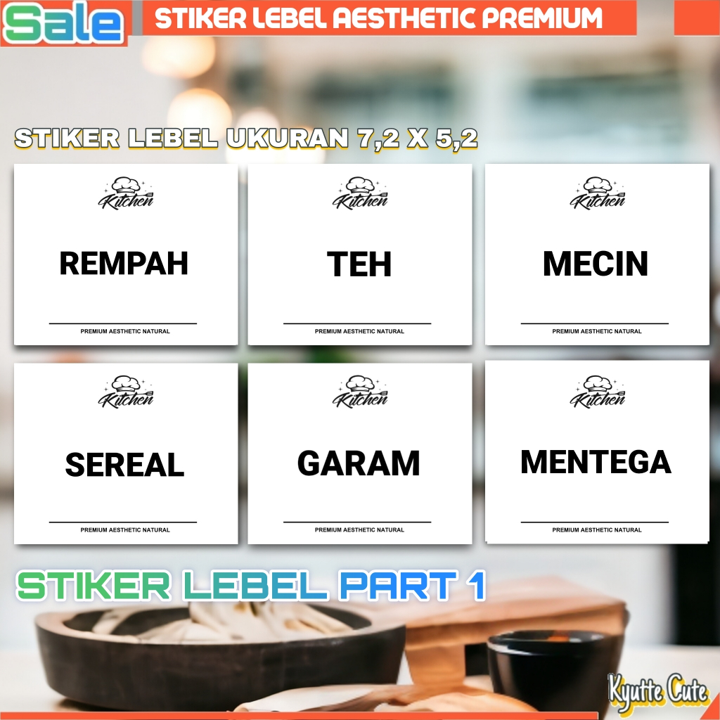 

STIKER LABEL BUMBU PERABOT BOTOL BAHAN RESEP AESTHETIC ANTI AIR WATERPROOF SERBA GUNA MURAH MERIAH 7X5 PART 1