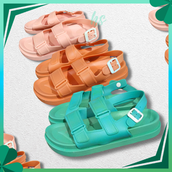 Sendal Gesper Karet Lentur Warna Model Sandal Tawana Jelly Flip Wanita Model Korea Nyaman Pakai Impo