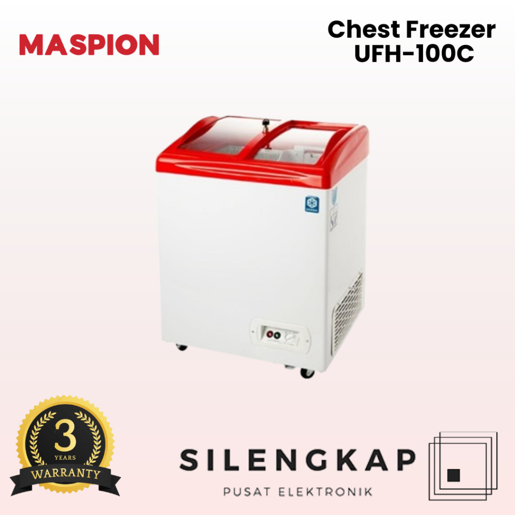 Chest Freezer Sliding 100 Liter Maspion UFH 100C Maspion UFH100C