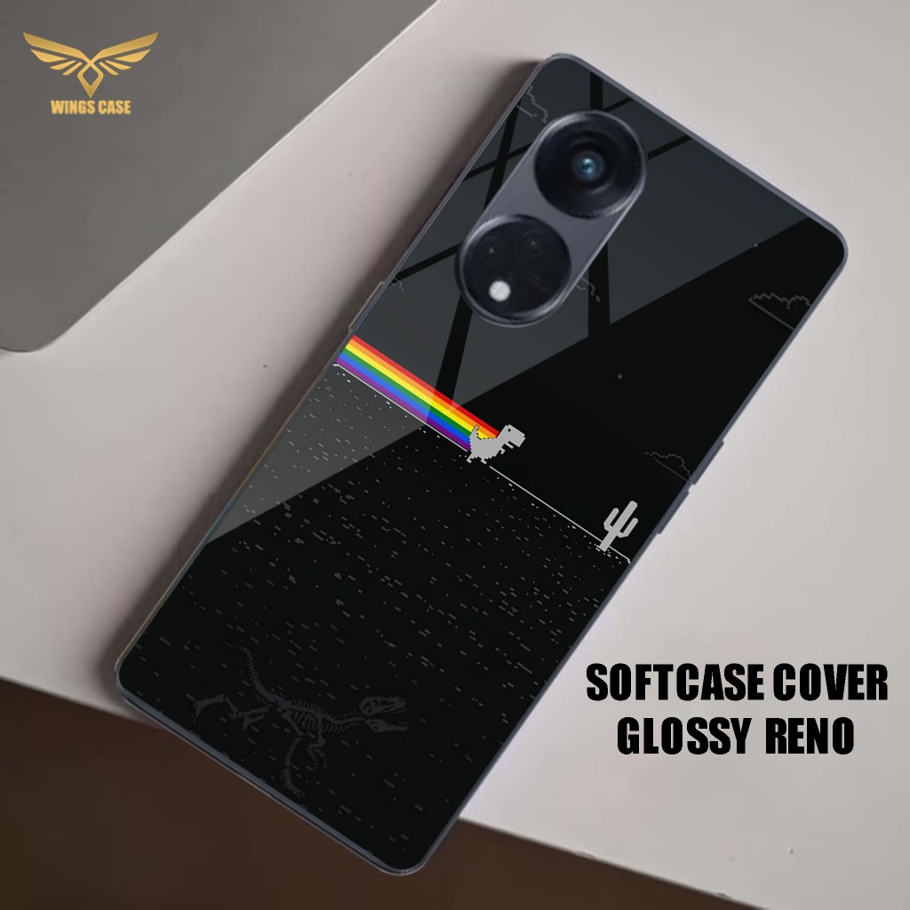 HM64 Case Glossy HD ( RENO 8T 4G/8T 5G/7Z 5G/7 5G/7 4G/6 5G/6 4G/5/5F ) dan ( ALL TYPE ) Kamera Prot