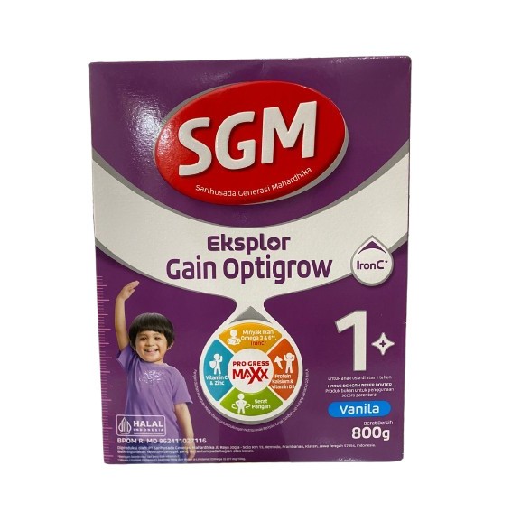 

SGM Eksplor Gain Optigrow 800 gram Vanila - Susu Pertumbuhan