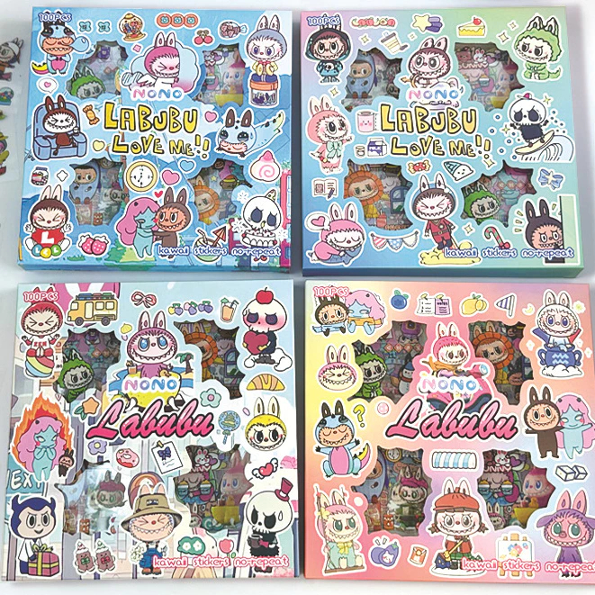 

Stiker isi 100Lembar Labubu Sanrio Kuromi Cinnamorol My Melody Avengers Momo
