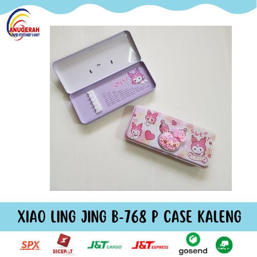 

TEMPAT PENSIL KALENG // P CASE KALENG XIAO LING JING B-768 (PCS)