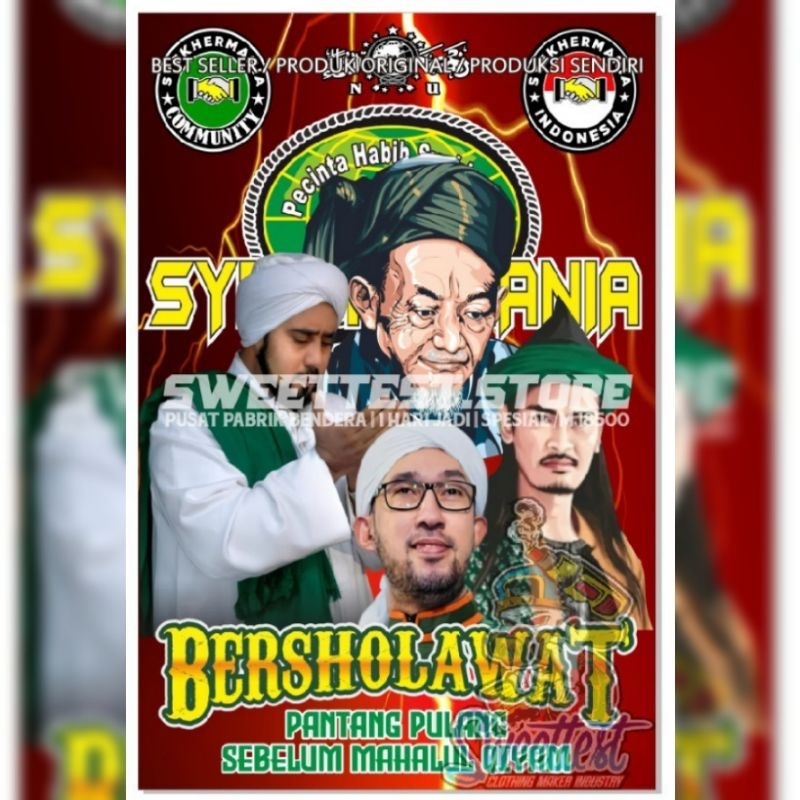 BEST SELLER + 1 HARI JADI + FREE STICKER, BENDERA PRINTING CUSTOM, GIANTFLAG PRINTING CUSTOM, MINIFL