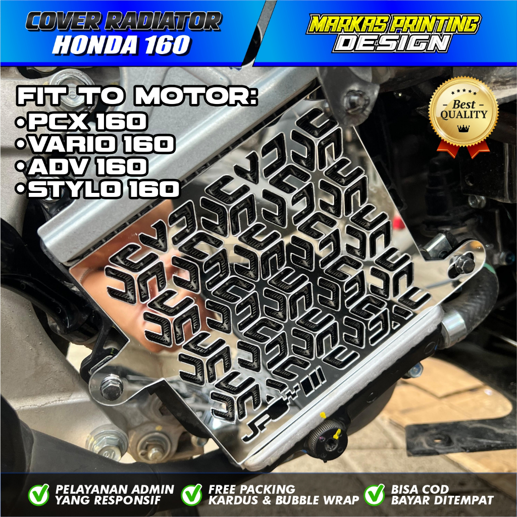 Cover radiator VARIO PCX ADV STYLO | NMAX AEROX LEXY Aksesoris Motor Cover Radiator Bahan Akrilik