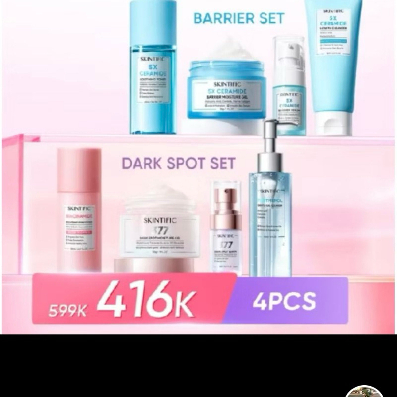SKINTIFIC BUNDLING 4 PCS || PAKET ACNE SET