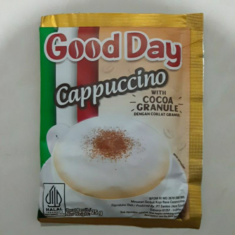 

Kopi Good Day Cappucino 25gr 1 Renceng Isi 10 Sachet