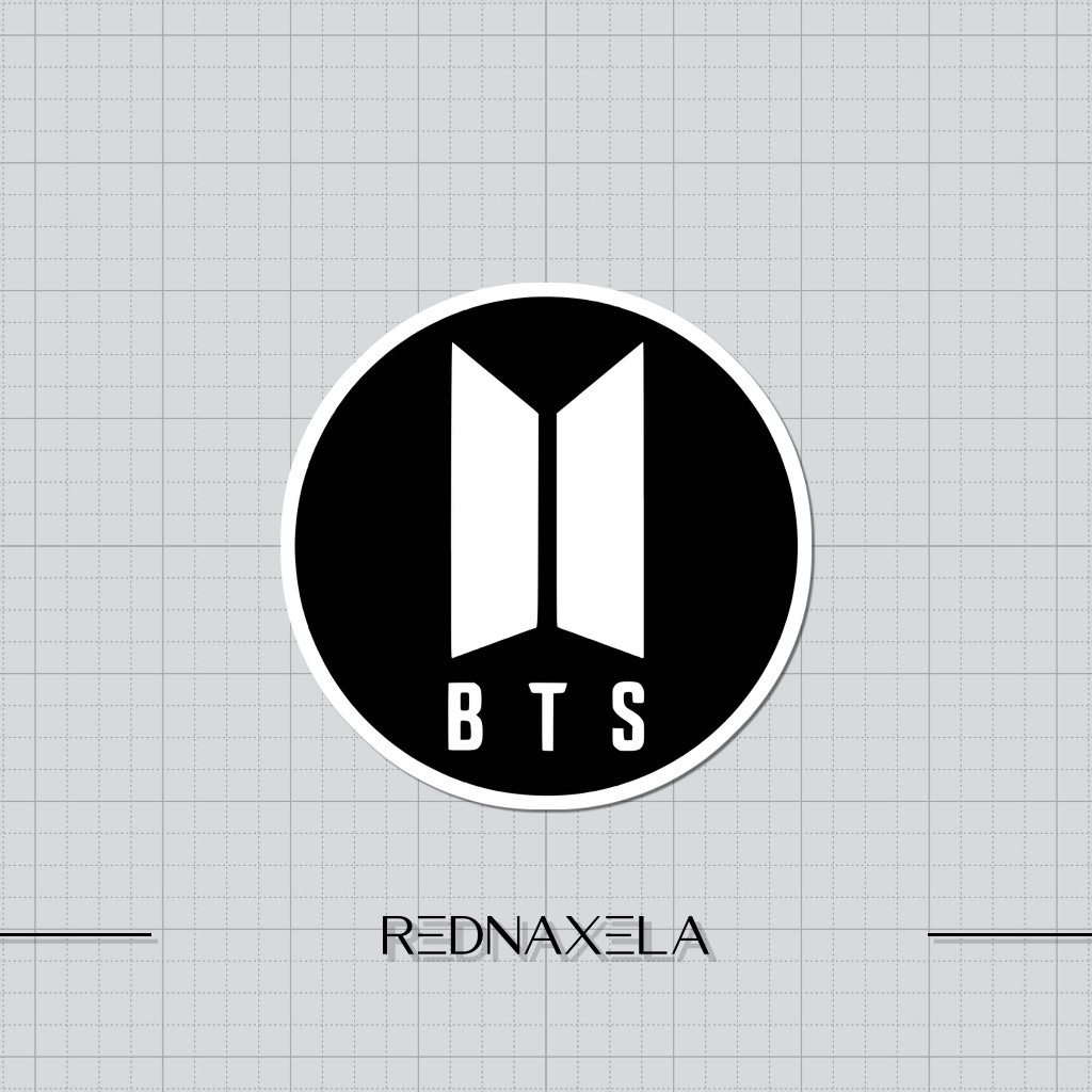 

Stiker Vinyl BTS Logo Stiker Laptop Outdoor Waterproof Sticker