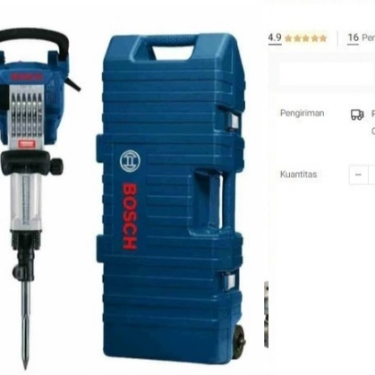 

Jack Hammer BOSCH GSH 16-30 Demolition Bobok Tembok Beton Jalan Aspal