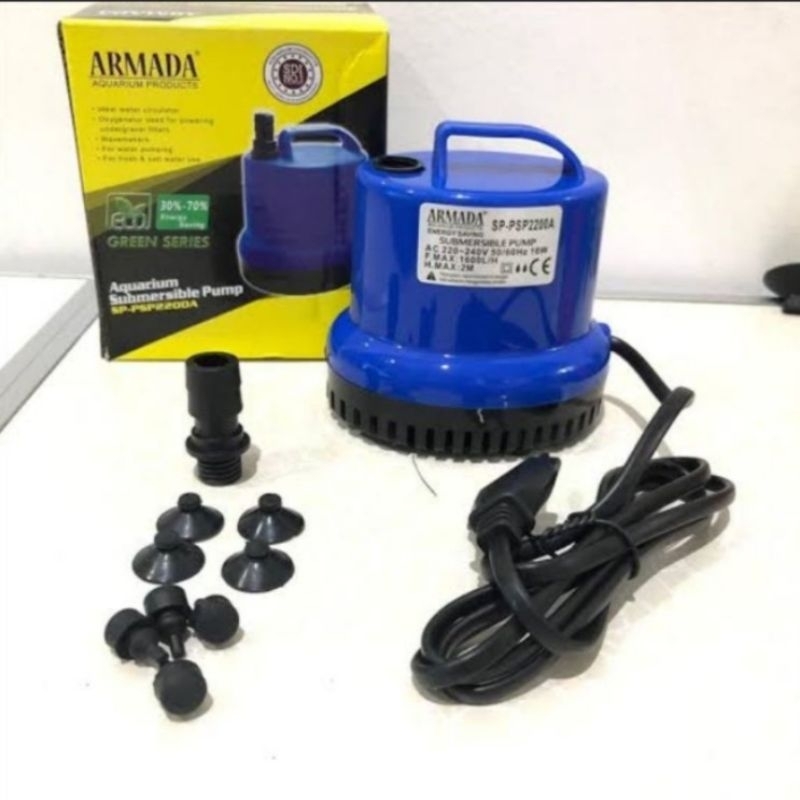 ARMADA SP PSP 2200A 2300A 2400A 3200A 4500A Mesin Pompa Air Celup Kolam Ikan Aquarium Aquascape SP P