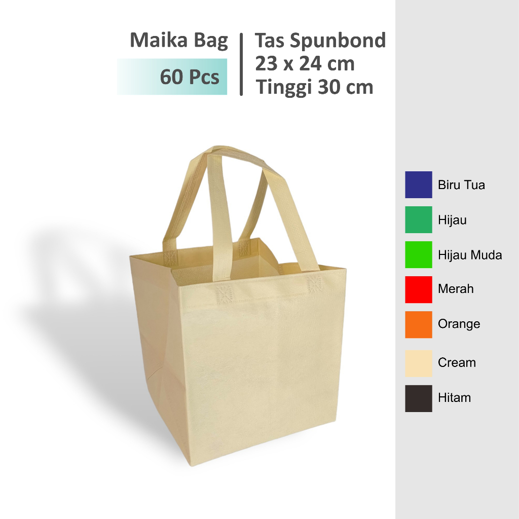 

(60 Pcs) Tas Hajatan 23x24 Tinggi 30 cm / Untuk Box Nasi uk 22x22 (R10B)