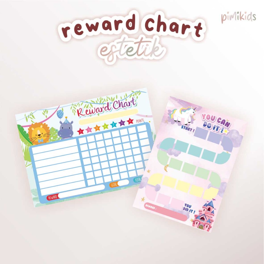 

REWARD CHART ❤ RESPONSIBILITY CHART REUSABLE ❤ WIPE CLEAN ❤ UKURAN A4