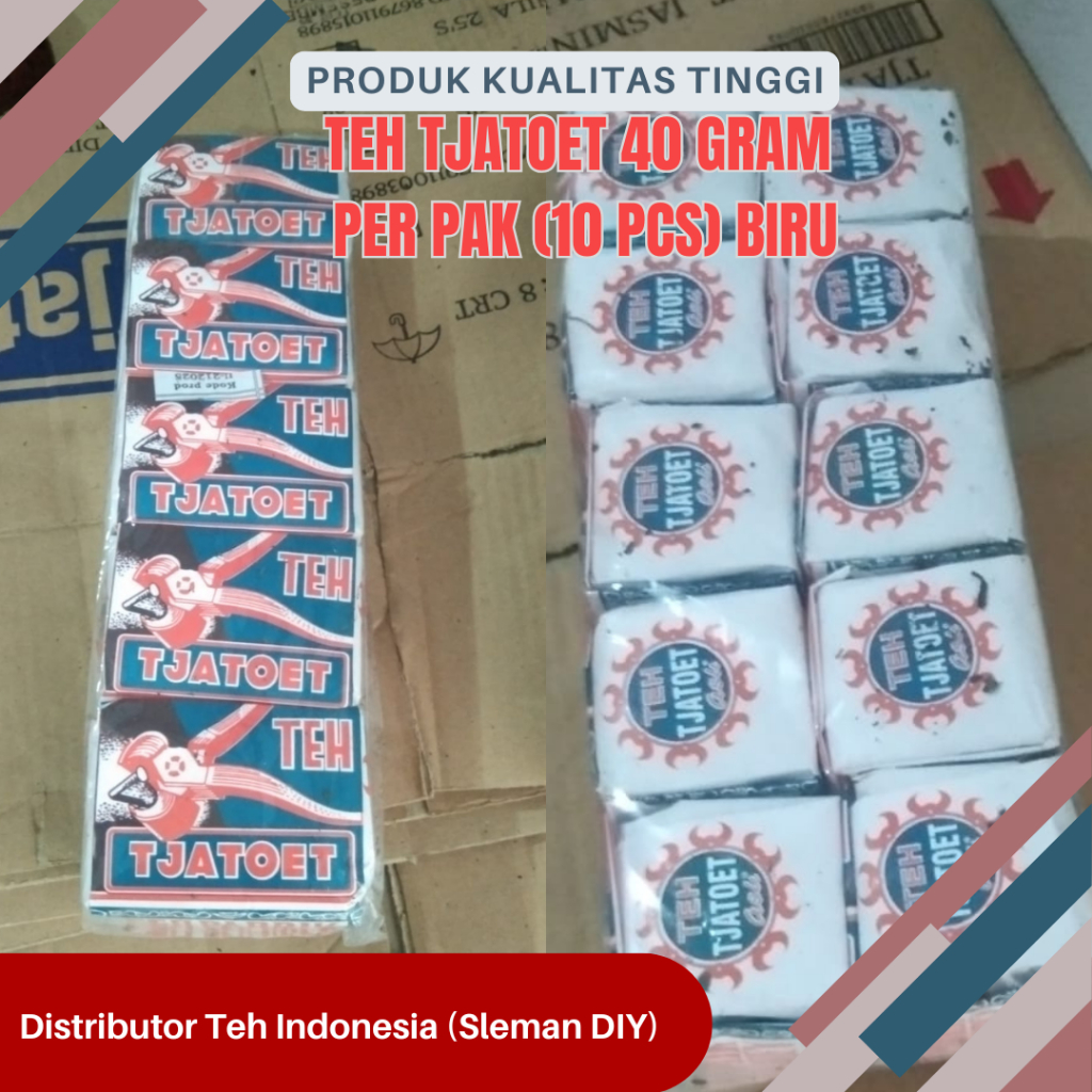 

Teh Tjatoet Biru 1 PAK (10 pcs @40 gram)