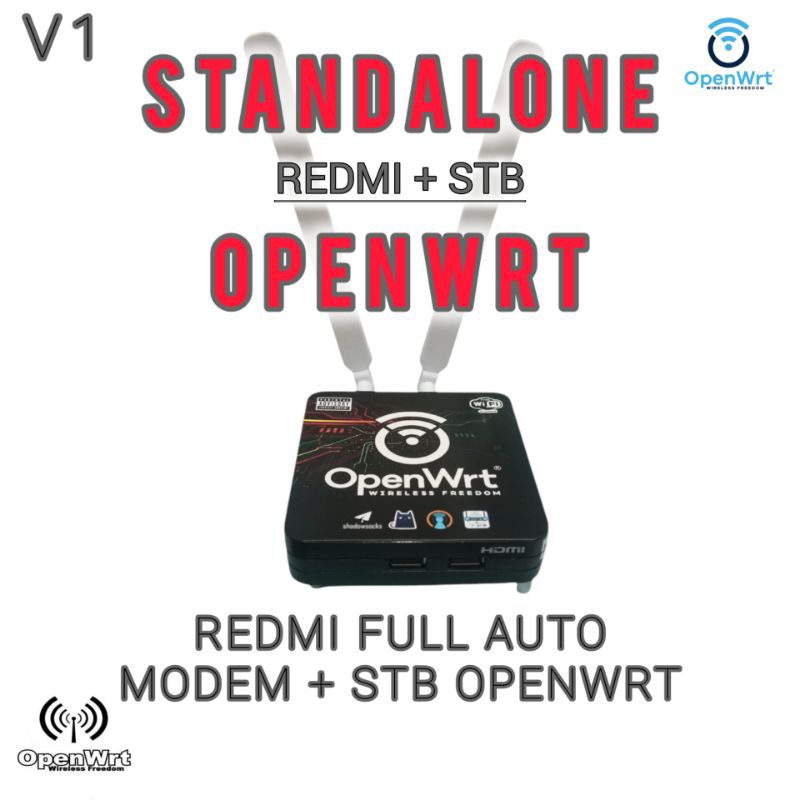 MODEM RADMI FULL MOD + STB OPENWRT V1 STANDALONE