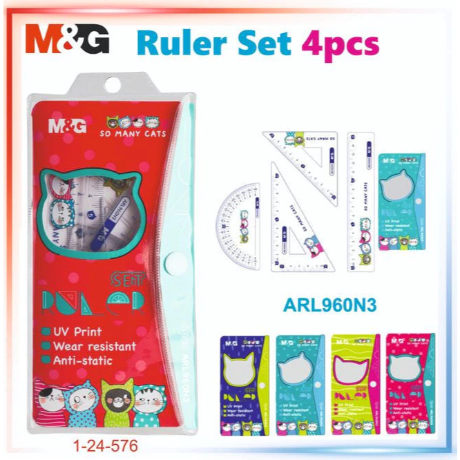

M&G - Penggaris Set Ruler / SO MANY CATS ARL960N3