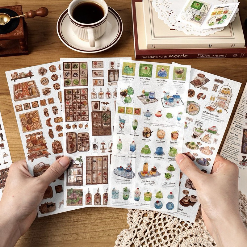 

[B845] Infeel.Me Seri Kali Ini Stiker Kertas Jepang Retro Ins Notebook DIY Dekorasi Bahan Guka Stiker