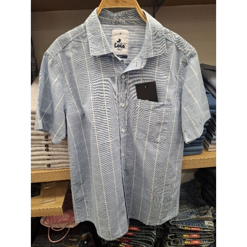 kemeja Lois 100% Original Slim Fit