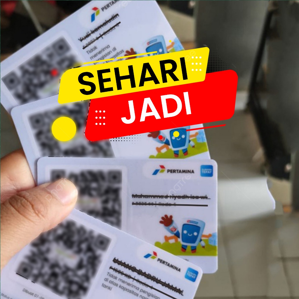 

Cetak kartu My Pertamina 1 hari jadi/Cetak Barcode my pertamina