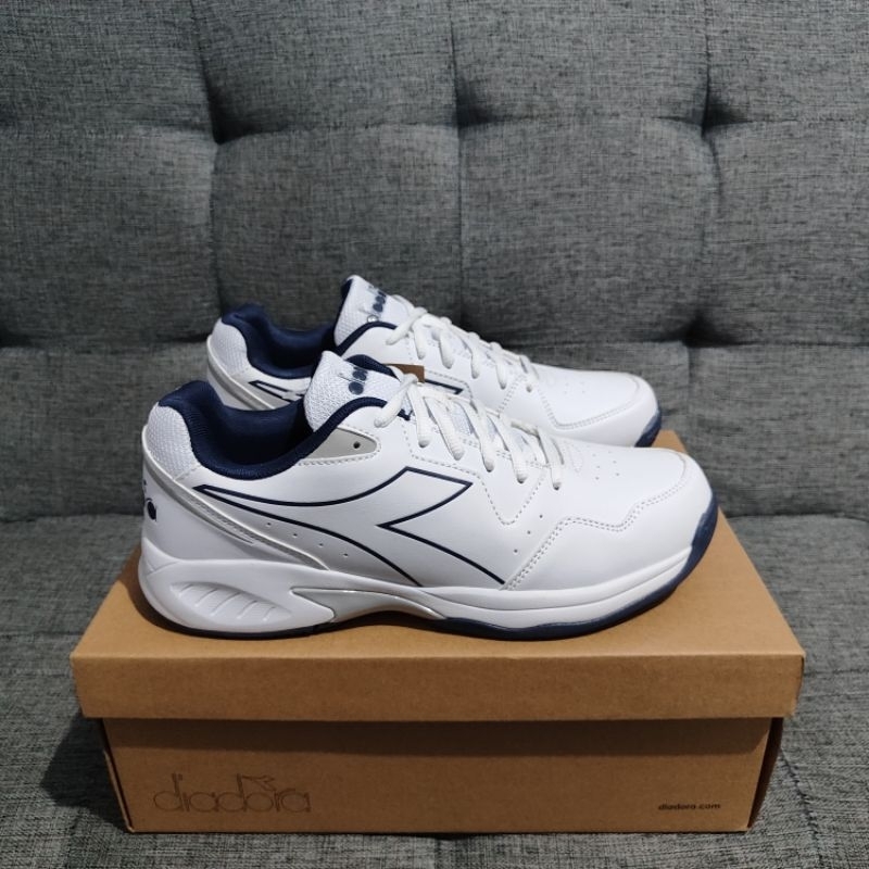 Sepatu Tennis Diadora VOLEE 6 Men's - White/Pageant Blue