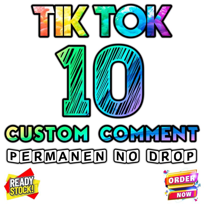 Komen Tiktok Custom 10 Comment Custom Tiktok Permanen
