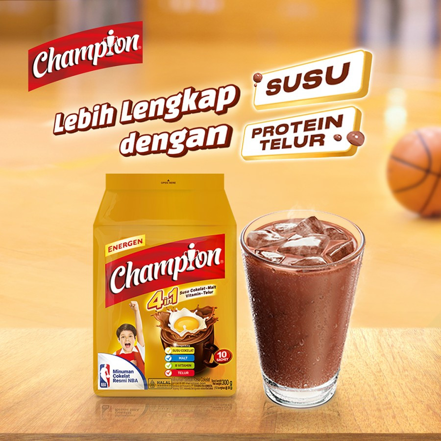 

Minuman Cokelat Mayora Champion 1 Renceng