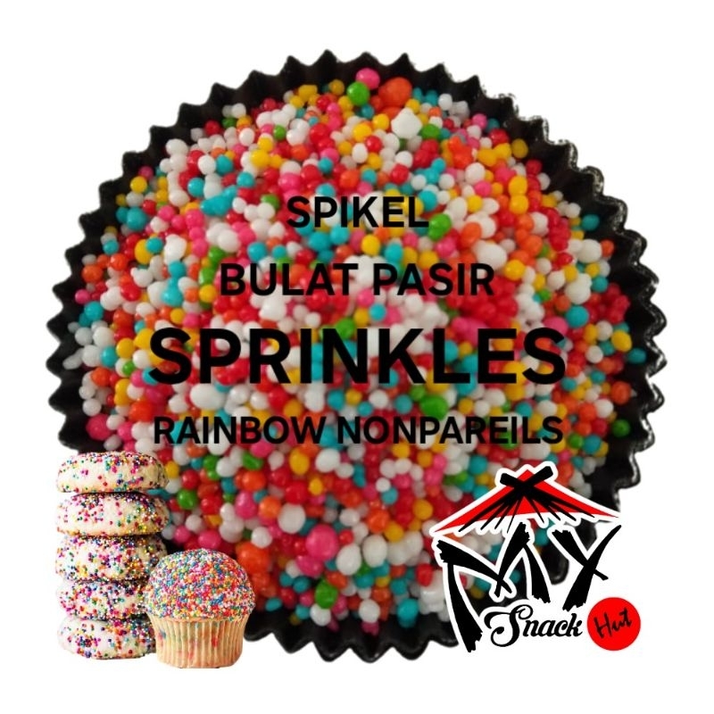 

SPRINKLES BULAT PASIR 50GR SWEET NON PAREILS TABURAN HIASAN DEKORASI CAKE TRIMIT KONFETI MINI BUTIR