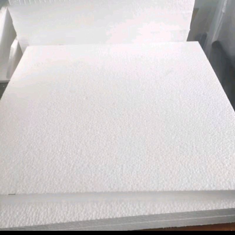 

D ( D13 ) PAPAN STEROFORM GABUS LEMBARAN TEBAL 4 CM UKURAN 100 X 50 CM KUALITAS MEDIUM / STEROFOAM PUTIH POLOS