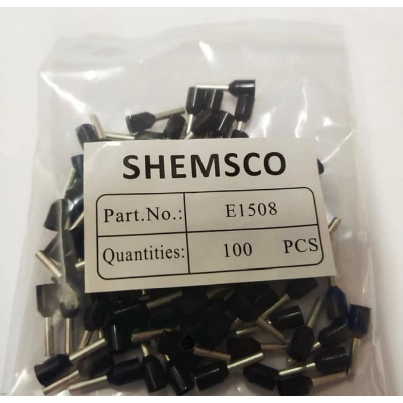 SKUN FERRULES 1,5mm HITAM SHEMSCO