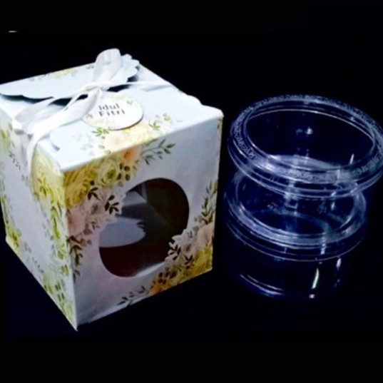 

5 Pcs Box Packaging Toples Kue Kering Dus Hampers Lebaran Biru 15x15x15 cm