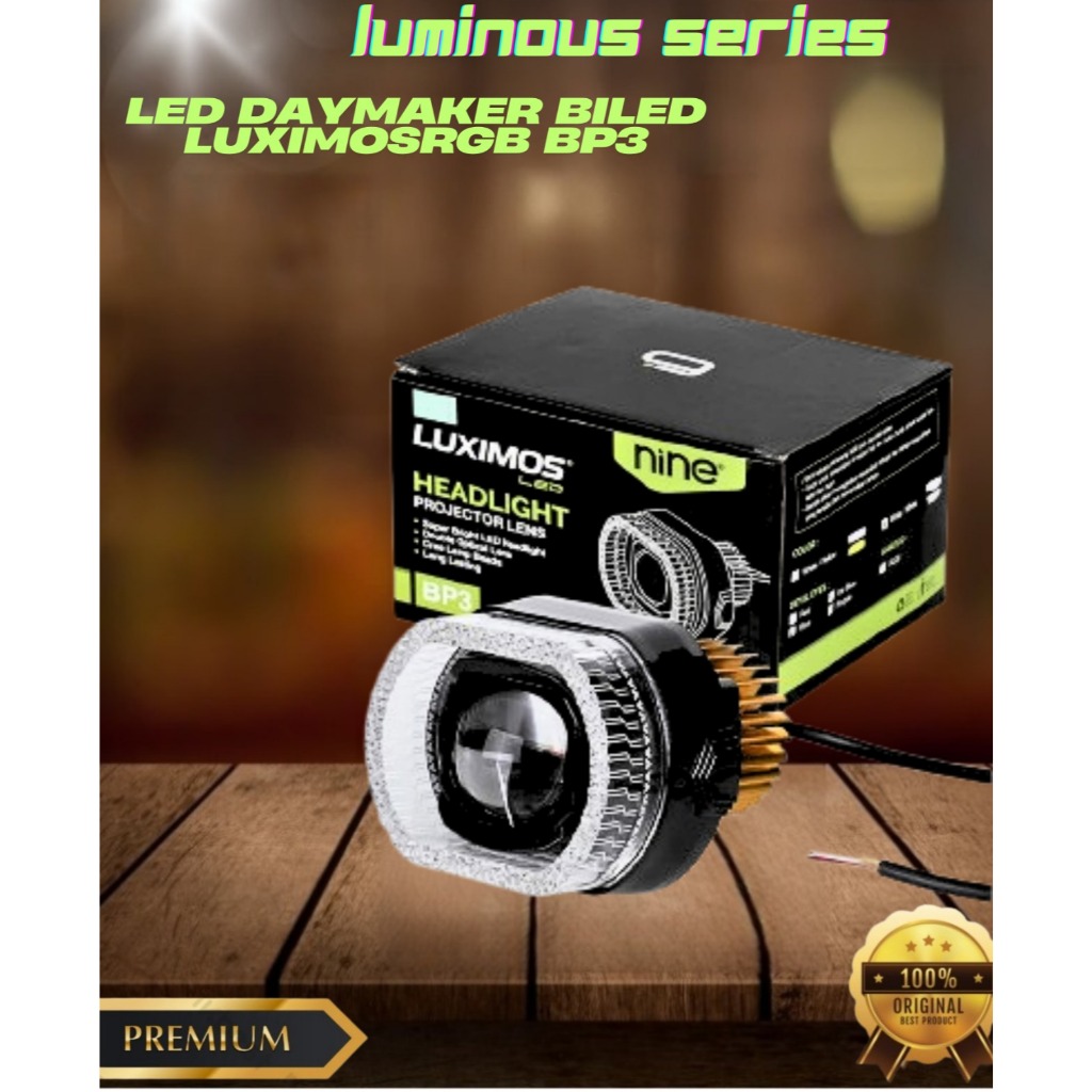 LAMPU BP3 BI-LED BILED MOTOR PROJECTOR MOTOR 9NINE LUXIMOS  40 WATT SHROUD DEVIL RGB