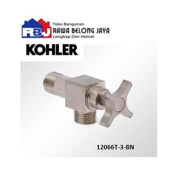 KOHLER Stop Keran / Kran Air / Stop Valve / Kohler 12066T-3-BN Stop Kran Brushed Nikel