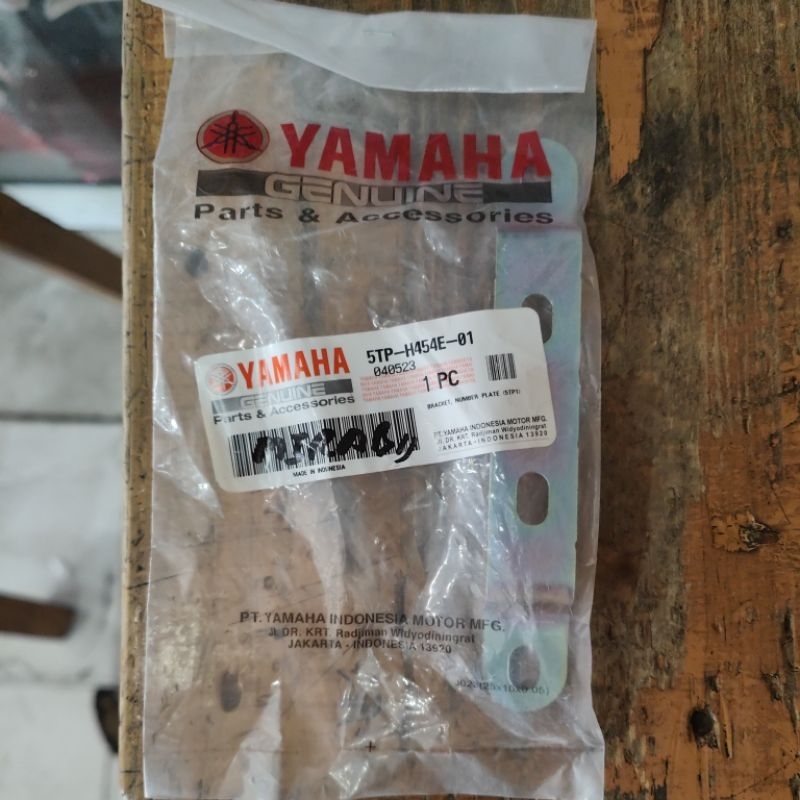 breket besi plat nomor depan jupiter z, mio soul gt 125 ori yamaha