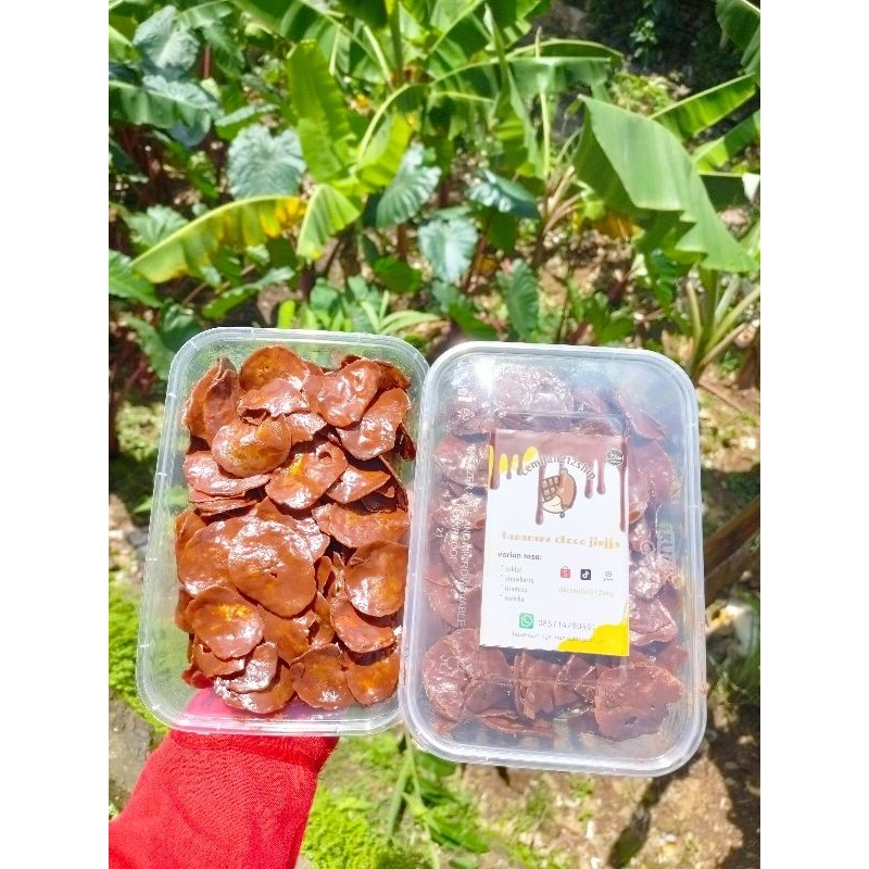 

BANANARA CHOCO JINJJA | KERIPIK PISANG COKLAT LUMER 500ML | 650ML KRIPIK PISANG KEPOK