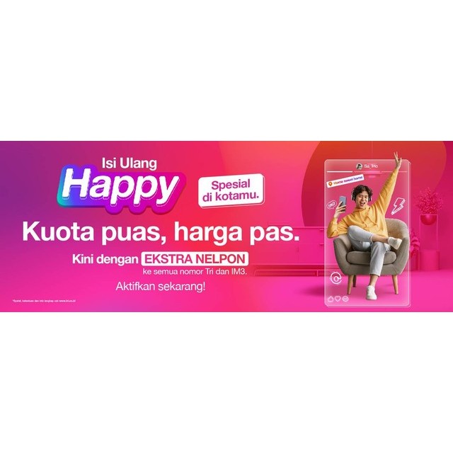 Kuota Tri Happy Termurah
