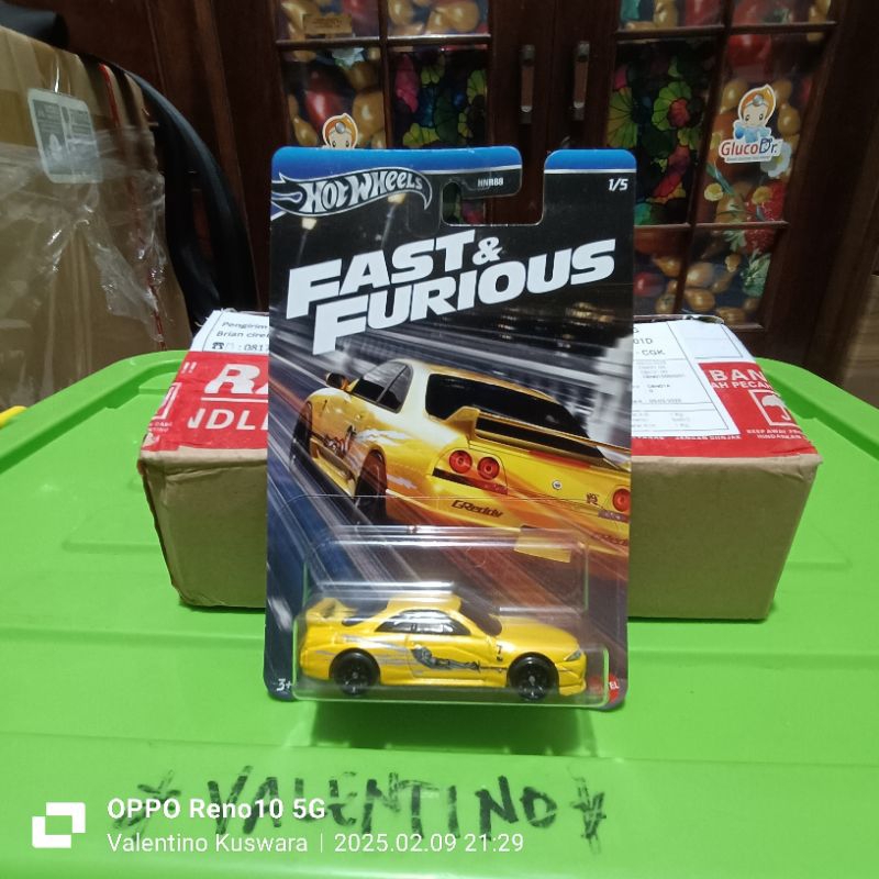Hot Wheels basic special card Fast and Furious Nissan Skyline R33