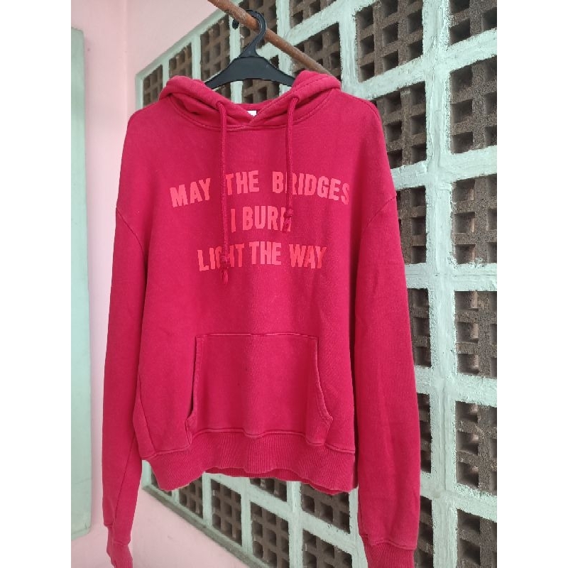 HOODIE MERAH VETEMENTS JAKET PRIA SECOND