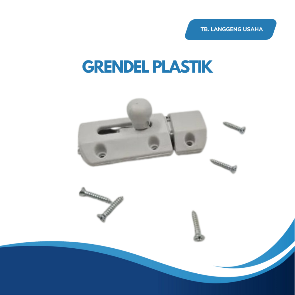 Grendel plastik Pintu fiber 5cm GRENDEL PINTU MURAH Tanam Handle Kunci Pintu Rumah Minimalis Kamar M