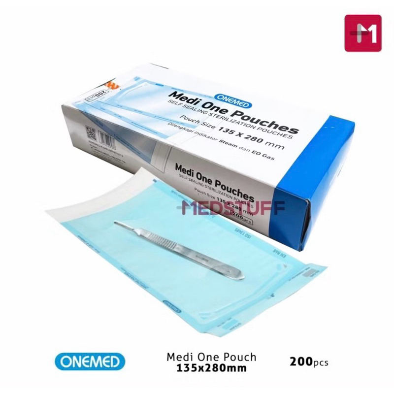 Sterile Pouch Medi One Steril Pouches Plastik Sterilisasi Instrumen